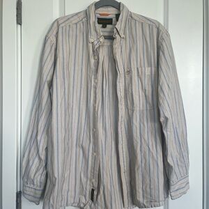 Vintage Striped Button-Up Shirt